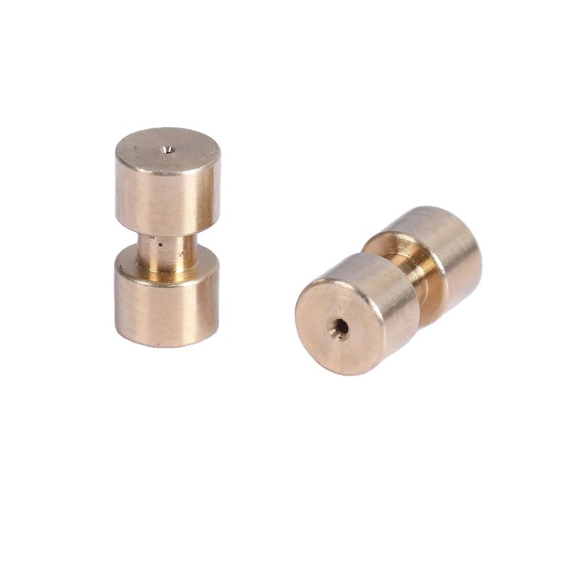 Mikrobearbeitung Bronze CNC-Bearbeitete Zubehörteile Teile mit Toleranz 0,01-/-0,005 mm
